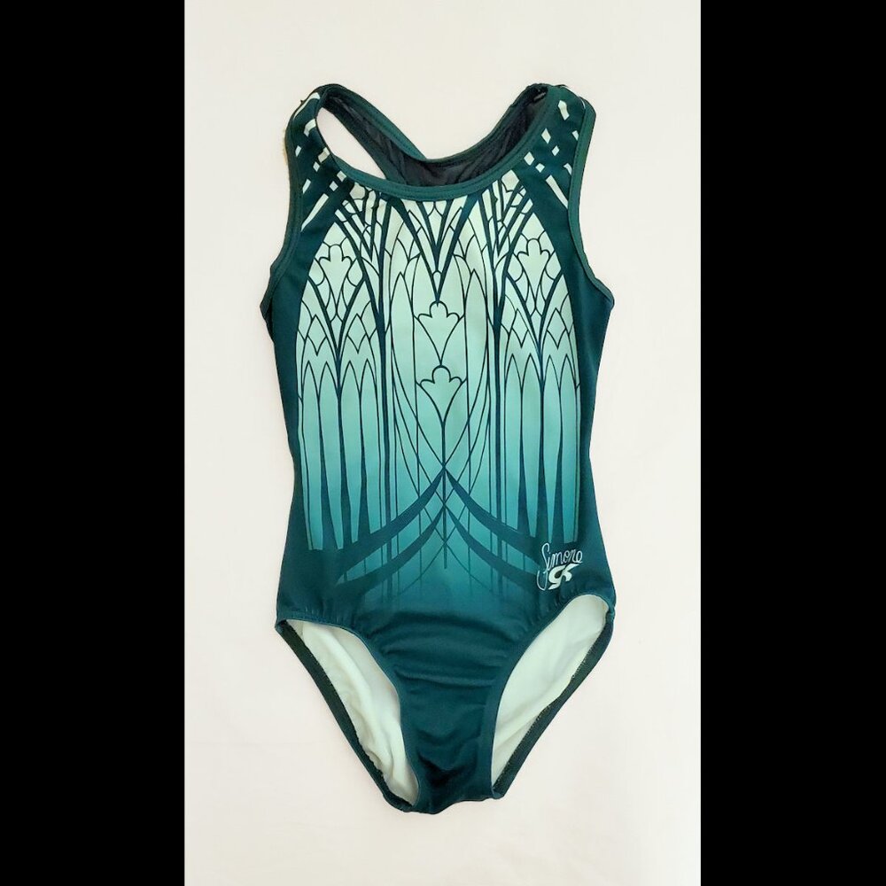 GK Elite Simone Biles Evergreen Gymnastics Leotard - Adult X-Small